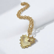 Load image into Gallery viewer, Magen David / Star of David Heart Charm Necklace
