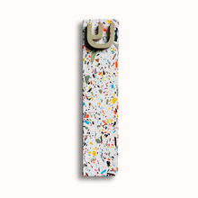 Load image into Gallery viewer, Mezuzah Case - White & Rainbow Terrazzo