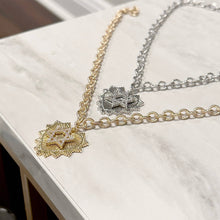 Load image into Gallery viewer, Magen David / Star of David Heart Charm Necklace