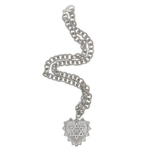 Load image into Gallery viewer, Magen David / Star of David Heart Charm Necklace