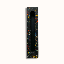 Load image into Gallery viewer, Mezuzah Case - Black & Rainbow Terrazzo