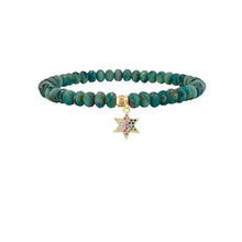 Load image into Gallery viewer, Star of David Beaded Bracelet