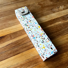 Load image into Gallery viewer, Mezuzah Case - White & Rainbow Terrazzo