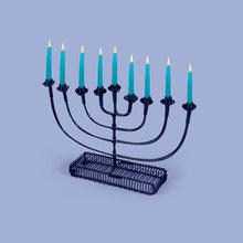 Load image into Gallery viewer, Wire Menorah - Round