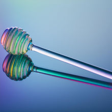 Load image into Gallery viewer, Iridescent Glass Honey Dipper