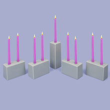 Load image into Gallery viewer, Block Menorah / Chanukiah
