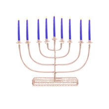 Load image into Gallery viewer, Wire Menorah - Round