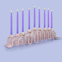 Load image into Gallery viewer, Wire Menorah – Wave