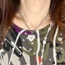 Load image into Gallery viewer, Magen David / Star of David Heart Charm Necklace