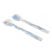 Load image into Gallery viewer, Cloud blue Resin Salad Servers
