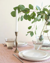 Load image into Gallery viewer, High Diamond Hand-Forged Iron Candle Stand: Brass Finish