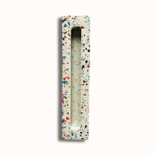 Load image into Gallery viewer, Mezuzah Case - White & Rainbow Terrazzo