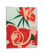 Load image into Gallery viewer, Red Rose Linen Tea Towel x Alex Katz