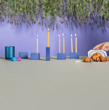 Load image into Gallery viewer, Block Menorah / Chanukiah