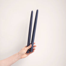 Load image into Gallery viewer, 12&quot; Beeswax Taper Candles: Ink
