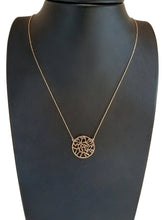 Load image into Gallery viewer, Cut Out Shema blessing necklace: Yellow Gold Dipped
