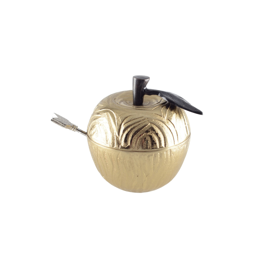 Golden Apple Honey or Sugar Pot