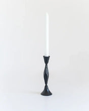 Load image into Gallery viewer, High Diamond Hand-Forged Iron Candle Stand: Black
