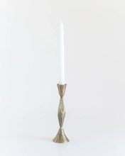Load image into Gallery viewer, High Diamond Hand-Forged Iron Candle Stand: Brass Finish

