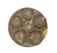 Load image into Gallery viewer, Handmade Seder Plate by Chaya Ceramica - Golden Brown
