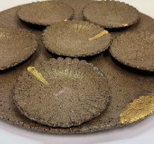 Load image into Gallery viewer, Handmade Seder Plate by Chaya Ceramica - Golden Brown
