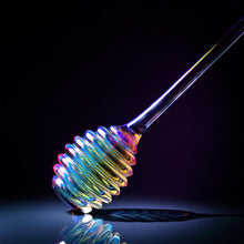 Load image into Gallery viewer, Iridescent Glass Honey Dipper
