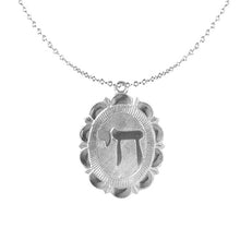 Load image into Gallery viewer, Hebrew Chai Jewish Symbol Charm Necklace 925 Sterling Silver
