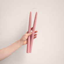Load image into Gallery viewer, 12&quot; Beeswax Taper Candles: Blossom
