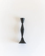 Load image into Gallery viewer, High Diamond Hand-Forged Iron Candle Stand: Black
