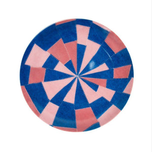 Fine Bone China Plates: Pink and Blue x Louise Bourgeois